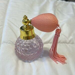 Cute pink glass vintage spray bottle